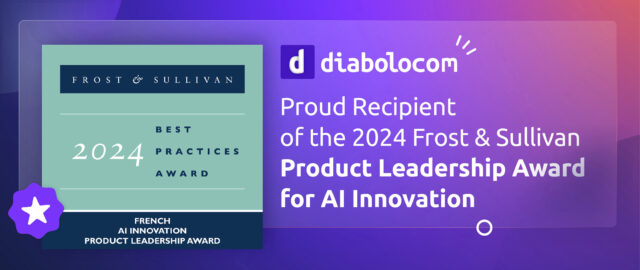 Diabolocom è orgogliosa di ricevere il premio Frost & Sullivan Product Leadership Award 2024 per l'innovazione dell'intelligenza artificiale.