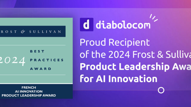 Diabolocom è orgogliosa di ricevere il premio Frost & Sullivan Product Leadership Award 2024 per l'innovazione dell'intelligenza artificiale.