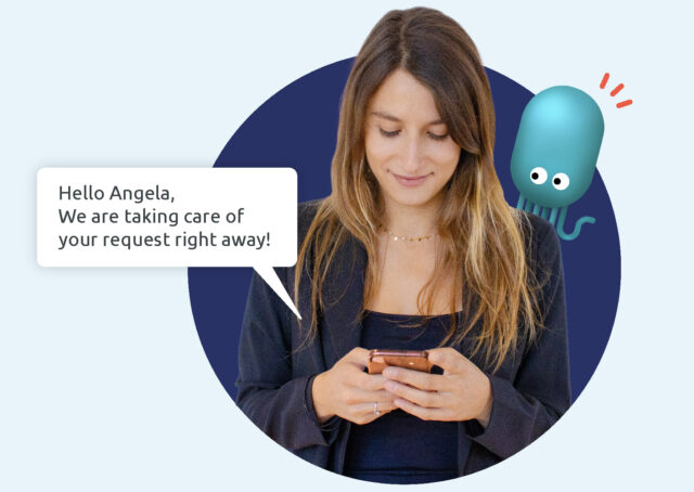 Il software cloud di Diabolocom ti consente di creare una vicinanza con i clienti tramite l'invio di messaggi di testo (SMS).