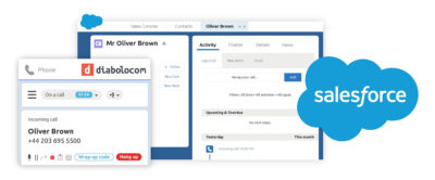 L'integrazione CTI di Diabolocom per Salesforce nei centri di contatto.
